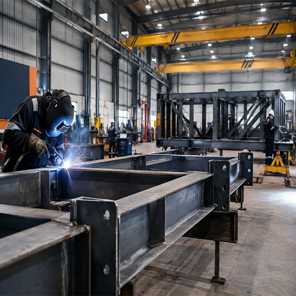 Steel fabrication workshop
